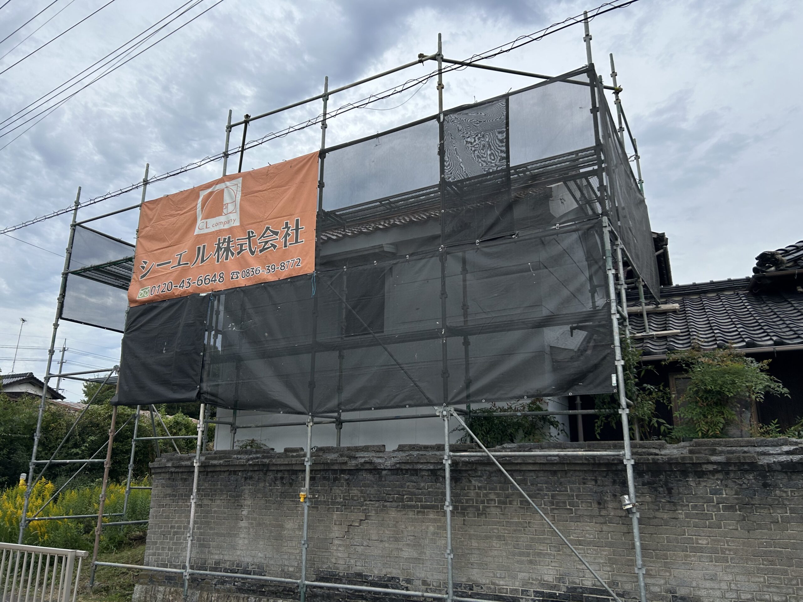 足場が立ちました！