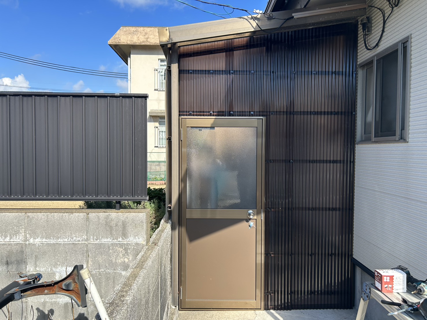 山陽小野田市　差し掛け工事