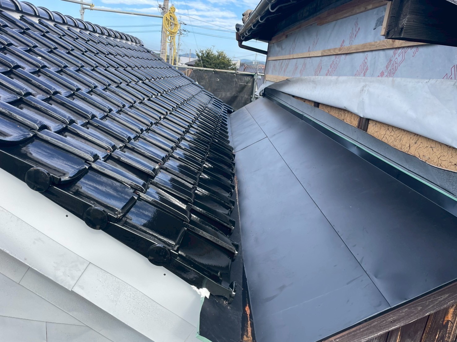 山陽小野田市　蔵のあるお家～屋根の葺き替え～