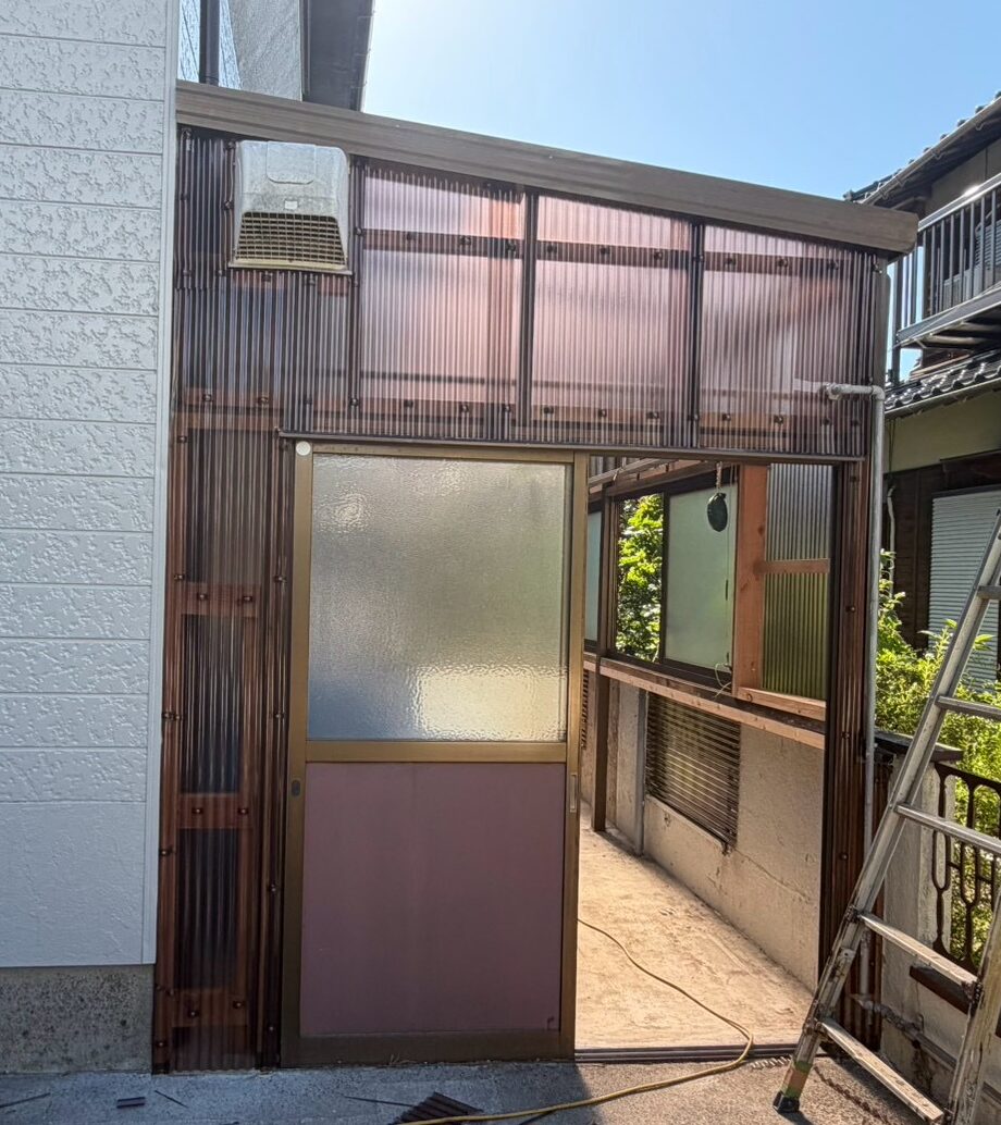 【施工事例・動画あり】倉庫のリフォームと波板張り替え！　山口県